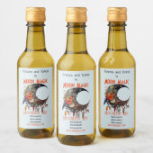 Erstellen Sie Ihren eigenen Boho 3D Blumenmond Weinetikett (Flaschen)