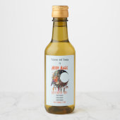 Erstellen Sie Ihren eigenen Boho 3D Blumenmond Weinetikett (Vorderseite)