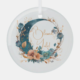 Erstellen Sie Ihren eigenen Boho Aquamarin & Peach Ornament Aus Glas