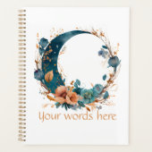 Erstellen Sie Ihren eigenen Boho Aquamarin & Peach Planer (Vorderseite)