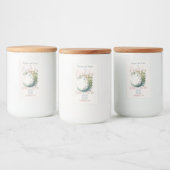 Erstellen Sie Ihren eigenen Boho Blumenmoon Lebensmitteletikett (Flaschen)