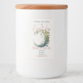 Erstellen Sie Ihren eigenen Boho Blumenmoon Lebensmitteletikett (Vorderseite)