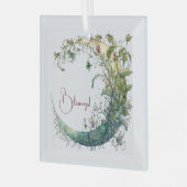 Erstellen Sie Ihren eigenen Boho Blumenmoon Ornament Aus Glas (Vorderseite links)