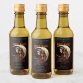 Erstellen Sie Ihren eigenen Boho Crescent Moon & F Weinetikett (Flaschen)