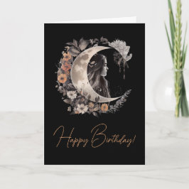 Erstellen Sie Ihren eigenen Boho Peach & Grauen Bl Feiertagskarte