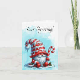 Erstellen Sie Ihren eigenen Candy Cane Weihnachtsg Feiertagskarte