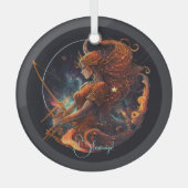 Erstellen Sie Ihren eigenen Celestial Sagittarius Ornament Aus Glas (Vorderseite)