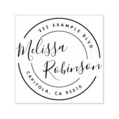 Erstellen Sie Ihren eigenen Circle Rücksendeadress Permastempel (Design)