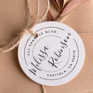 Erstellen Sie Ihren eigenen Circle Rücksendeadress Permastempel