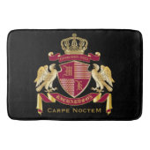 Erstellen Sie Ihren eigenen Coat des Arms Red Gold Badematte (Vorderseite)