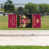 Erstellen Sie Ihren eigenen Coat des Arms Red Gold Banner (Insitu)