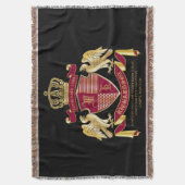 Erstellen Sie Ihren eigenen Coat des Arms Red Gold Decke (Vorderseite Vertikal)