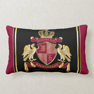 Erstellen Sie Ihren eigenen Coat des Arms Red Gold Lendenkissen