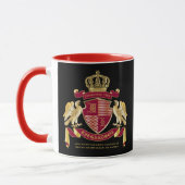 Erstellen Sie Ihren eigenen Coat des Arms Red Gold Tasse (Links)