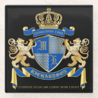 Erstellen Sie Ihren eigenen Coat von Arms Blue Gol