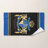 Erstellen Sie Ihren eigenen Coat von Arms Blue Gol Handtuch (Handtuch)