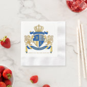 Erstellen Sie Ihren eigenen Coat von Arms Blue Gol Serviette (Beispiel)