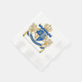 Erstellen Sie Ihren eigenen Coat von Arms Blue Gol Serviette (Ecke)