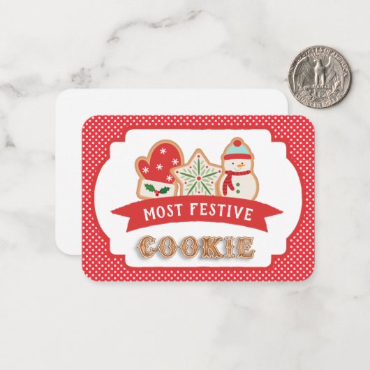 Erstellen Sie Ihren eigenen Cookie Award Mitteilungskarte (Vorderseite/Rückseite Beispiel)