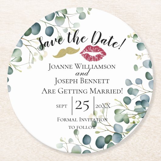 Erstellen Sie Ihren eigenen Dank, Untersetzer, Sav Runder Pappuntersetzer (Vorderseite)