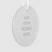 Erstellen Sie Ihren eigenen Design Circle Acrylsch Ornament (Vorderseite)