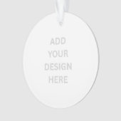 Erstellen Sie Ihren eigenen Design Circle Acrylsch Ornament (Vorderseite)