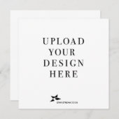 Erstellen Sie Ihren eigenen Designplatz Einladung (Vorne/Hinten)