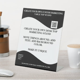 Erstellen Sie Ihren eigenen Desktop-Marketing-Stan Sockelschild