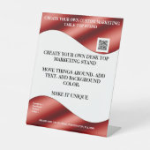 Erstellen Sie Ihren eigenen Desktop-Marketing-Stan Sockelschild (Vorderseite)