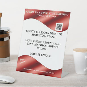 Erstellen Sie Ihren eigenen Desktop-Marketing-Stan Sockelschild