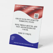 Erstellen Sie Ihren eigenen Desktop-Marketing-Stan Sockelschild (Vorderseite)