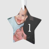 Erstellen Sie Ihren eigenen einfachen 2-Bilder-Ste Ornament (Vorderseite)