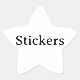 Erstellen Sie Ihren eigenen einfachen kleinen 1½"  Stern-Aufkleber