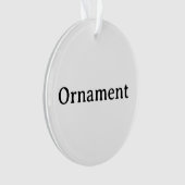 Erstellen Sie Ihren eigenen einfachen maßgeschneid Ornament (Vorderseite)