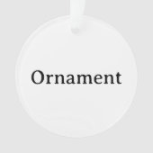 Erstellen Sie Ihren eigenen einfachen maßgeschneid Ornament (Vorderseite)