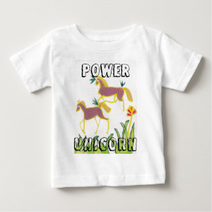 Erstellen Sie Ihren eigenen Einhorn Flora Power Ni Baby T-shirt