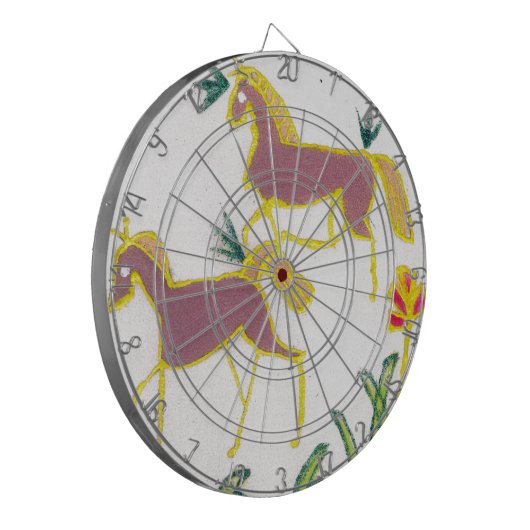 Erstellen Sie Ihren eigenen Einhorn Flora Power Ni Dartscheibe (Vorderseite Links)