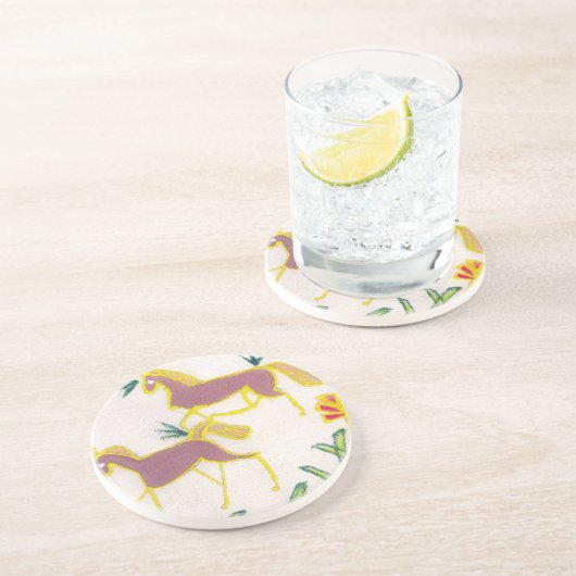 Erstellen Sie Ihren eigenen Einhorn Flora Power Ni Getränkeuntersetzer (Seite)