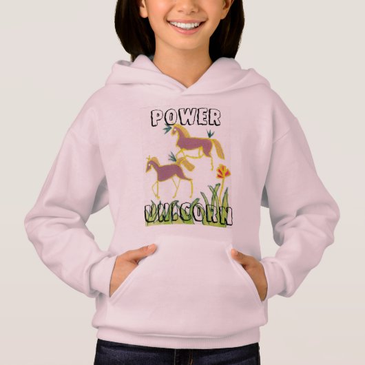 Erstellen Sie Ihren eigenen Einhorn Flora Power Ni Hoodie (Vorderseite)