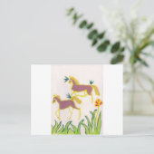 Erstellen Sie Ihren eigenen Einhorn Flora Power Ni Postkarte (Stehend Vorderseite)