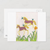 Erstellen Sie Ihren eigenen Einhorn Flora Power Ni Postkarte (Vorne/Hinten)