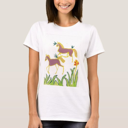 Erstellen Sie Ihren eigenen Einhorn Flora Power Ni T-Shirt (Vorderseite)