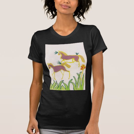 Erstellen Sie Ihren eigenen Einhorn Flora Power Ni T-Shirt (Vorderseite)
