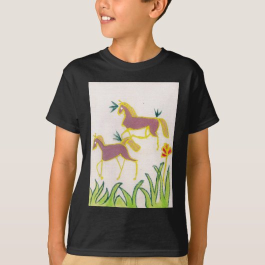 Erstellen Sie Ihren eigenen Einhorn Flora Power Ni T-Shirt (Vorderseite)