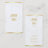 Erstellen Sie Ihren eigenen eleganten Gold-Text au Visitenkarte (Vorne/Hinten)