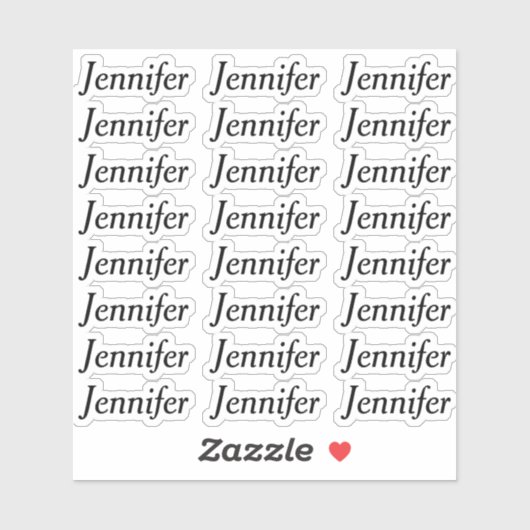 Erstellen Sie Ihren eigenen eleganten Personalisie Aufkleber (Blatt)