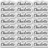 Erstellen Sie Ihren eigenen eleganten Personalisie Aufkleber (Vorderseite)