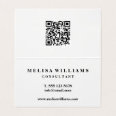 Erstellen Sie Ihren eigenen eleganten rustikalen Q Visitenkarten (Innenseite Aufgefaltet)