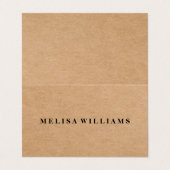 Erstellen Sie Ihren eigenen eleganten rustikalen S Visitenkarten (Außenseite Aufgefaltet)
