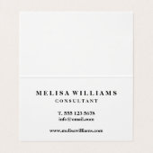 Erstellen Sie Ihren eigenen eleganten rustikalen S Visitenkarten (Innenseite Aufgefaltet)